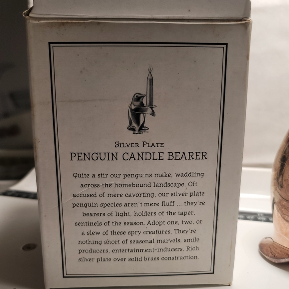 Restoration Hardware Penguin Candle Bearer. (497) - Picture 3 of 10